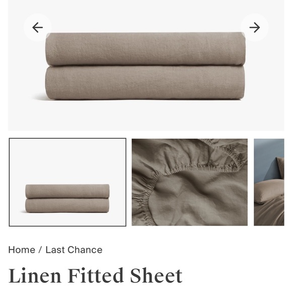 Parachute Other - Parachute Linen Fitted Sheet in Fawn